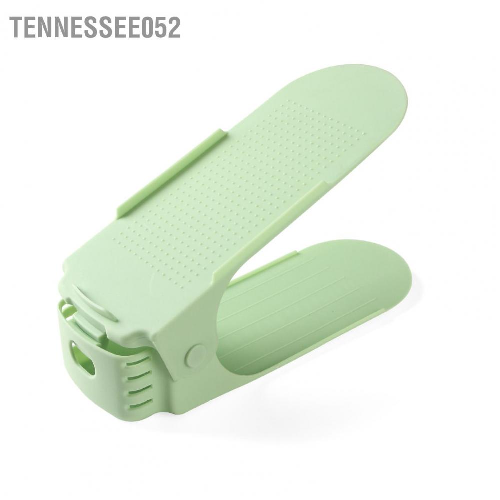 Tennessee052 Shoe Stacker Thickened Double Layer Slots Space Saver with 4 Adjustable Heights for Bedroom Wardrobe