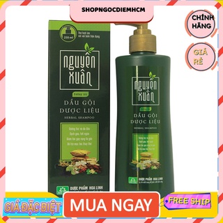 Dầu gội Dược liệu Nguyên Xuân xanh 250ml (Dưỡng tóc, phục hồi hư tổn)