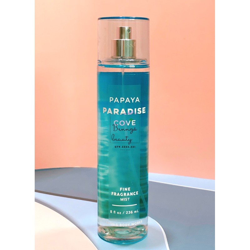 [BILL MỸ] PAPAYA PARADISE COVE - BỘ XỊT THƠM DƯỠNG THỂ BATH AND BODY WORKS