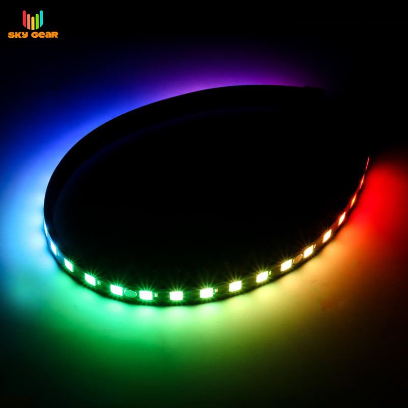 Bộ 2 dây LED Strip Phanteks Digital RGB LED Combo Kit + Control Phanteks, cổng 5v 3-pin, đa màu, rainbow, cực sáng