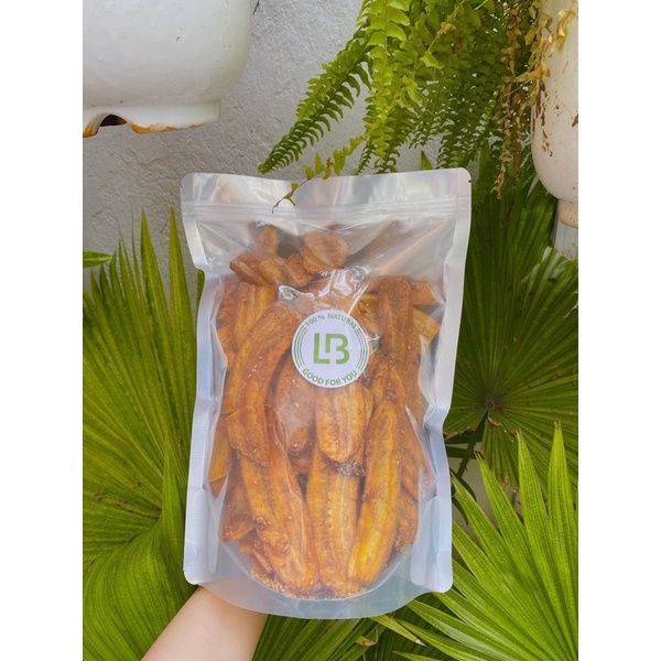 Chuối Sấy Tẩm Đường Mè nguyên miếng lát to bao ăn- 500gr