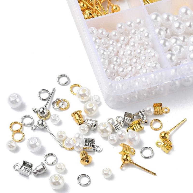 Sa Chuỗi Hạt Ngọc Trai Giả Có Lỗ Dùng Để Làm Đồ Trang Sức Thủ Công