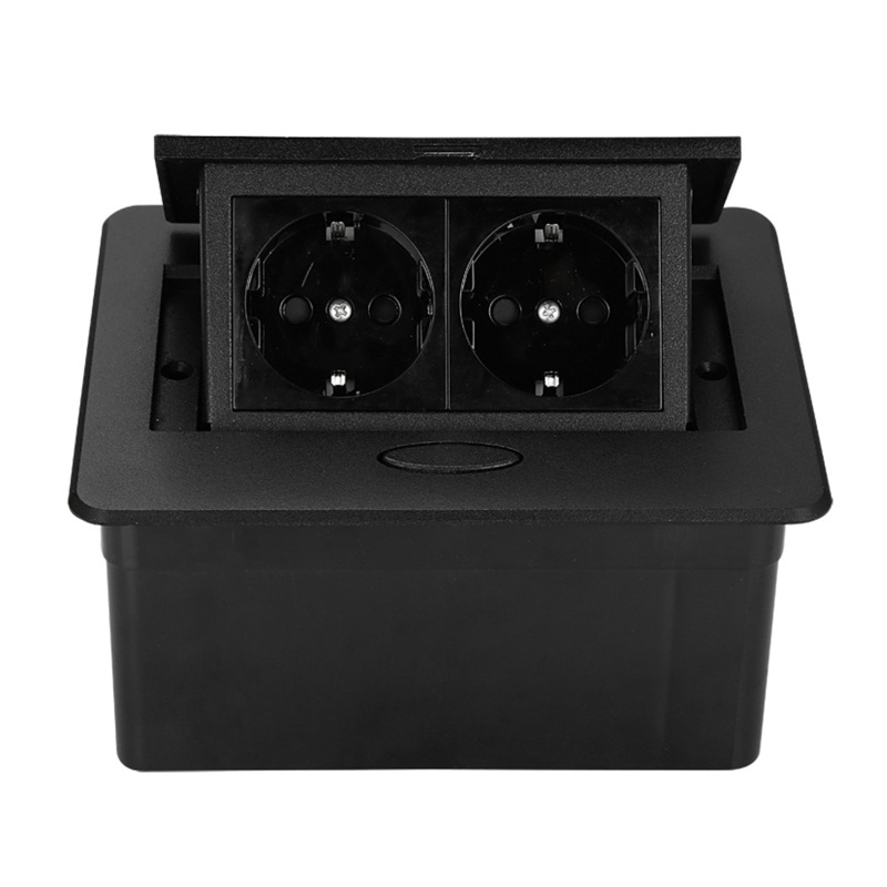 Ổ Cắm Điện Tiêu Chuẩn EU Kèm 2 Ổ Cắm Điện Ẩn Tiện Dụng