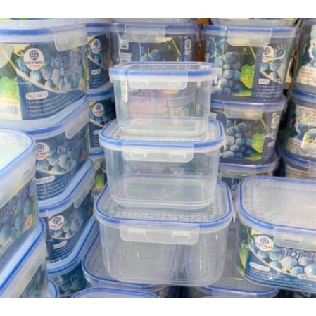 [ BAO GIÁ SHOPEE ] Hộp Đựng Thực Phẩm, Hộp Nhựa Vuông Bảo Quản Đồ Tươi Việt Nhật No 6537 - Để Tủ Lạnh Giữ Nhiệt Tiện Lợi