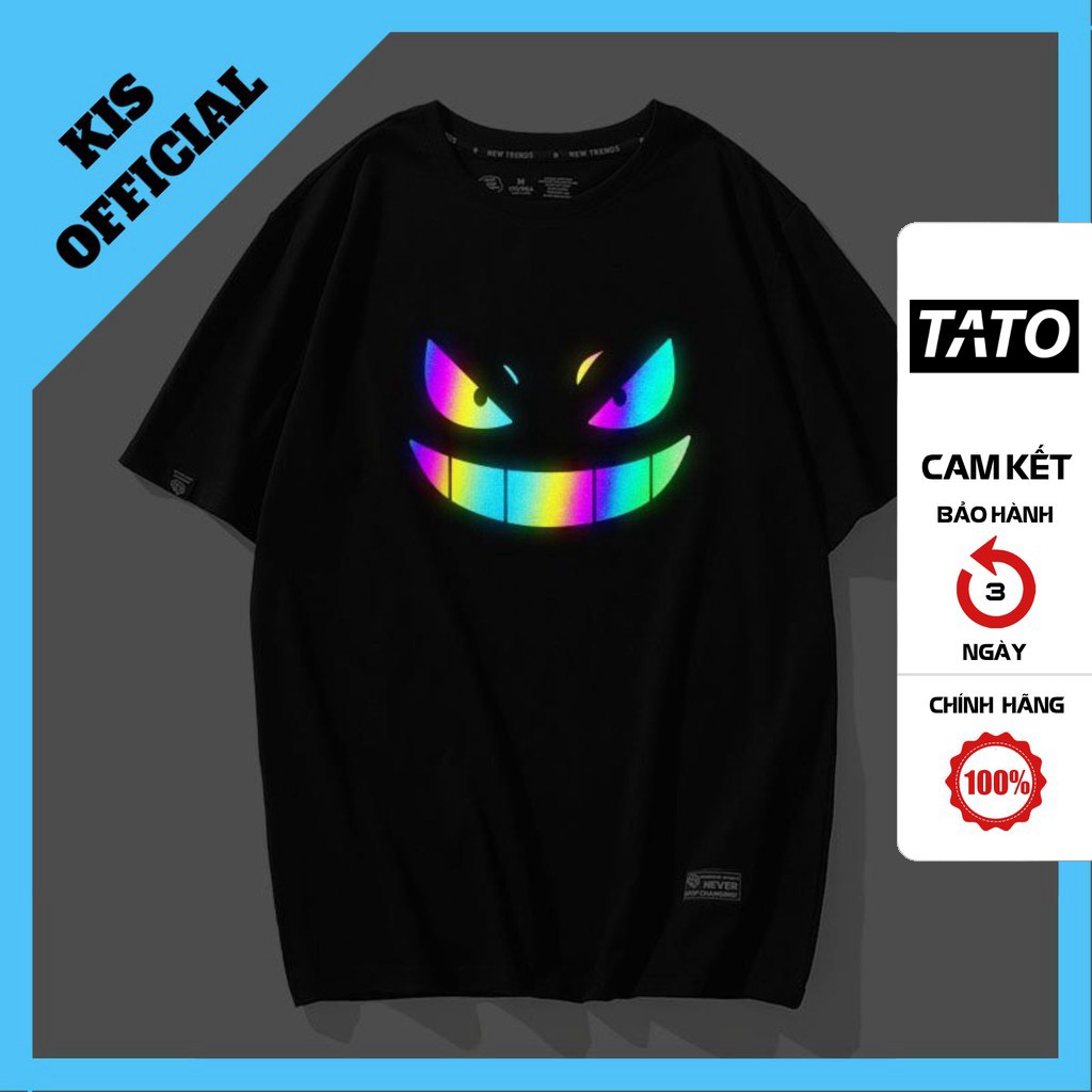 Áo Thun Phản Quang Gengar Cotton 75%, Form rộng Unisex, nam nữ Đẹp Ken T-Shirt. KIS OFFICIAL