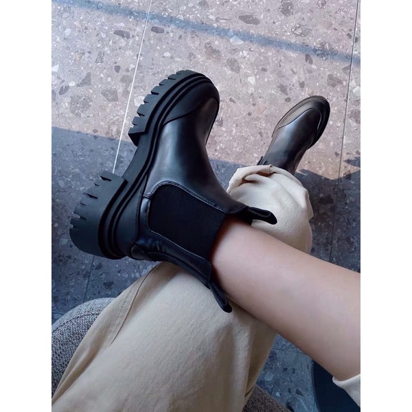 Boots đế cao rãnh răng cưa zR . ảnh thật