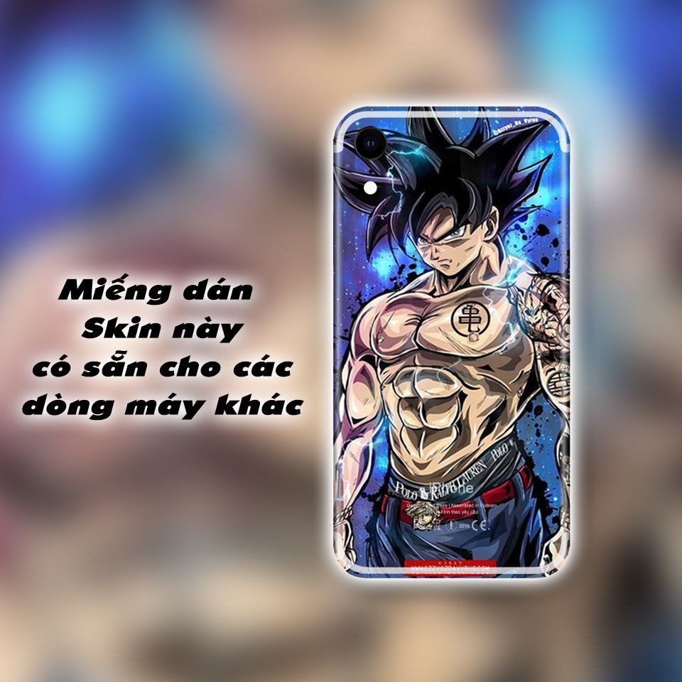 Miếng dán điện thoại iphone, Dán Skin In Hình Son GoKu, Ảnh lên màu thật, chất liệu Cao Cấp