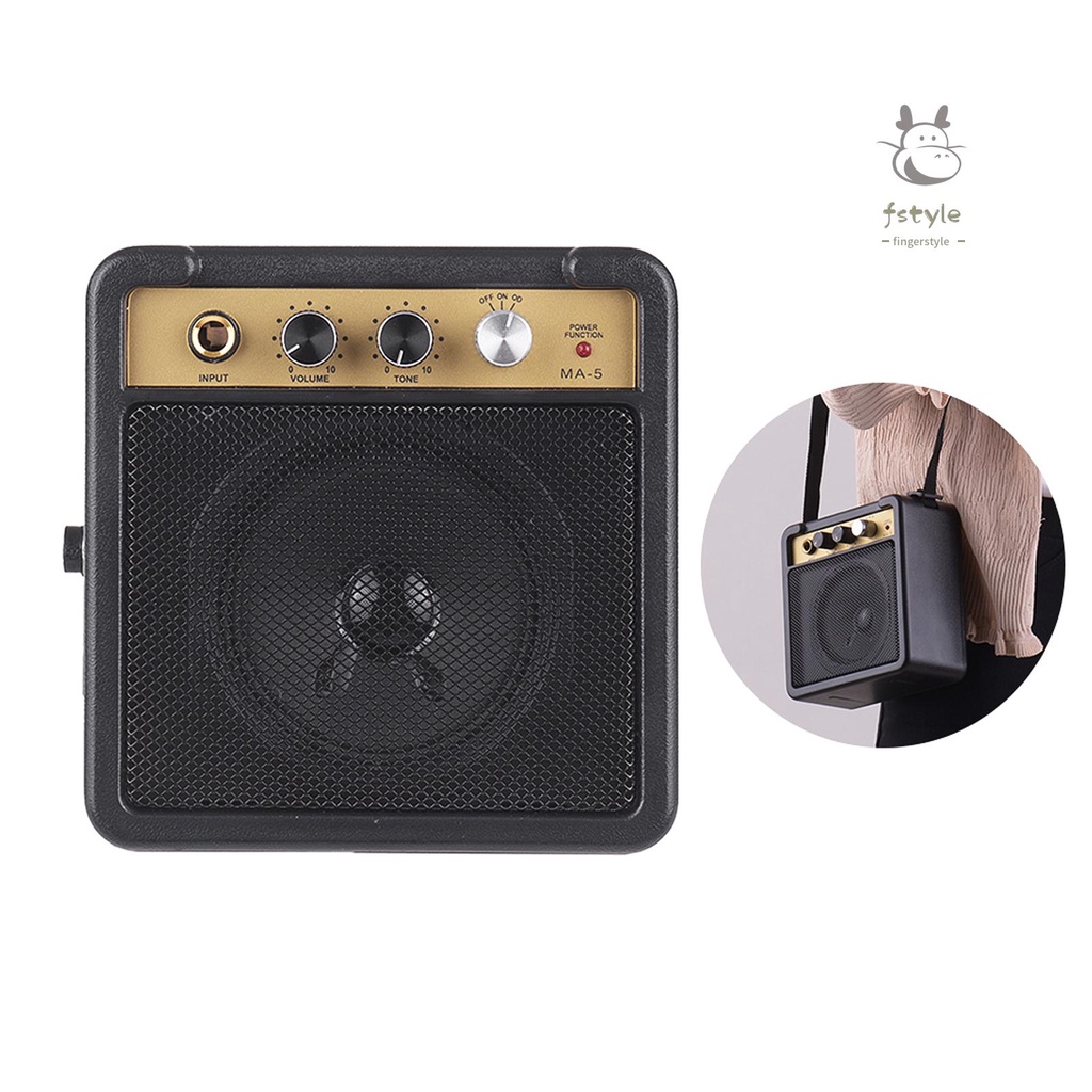 1 loa khuếch đại âm thanh mini 1W với đầu vào 6.35mm đầu ra 1/4 Inch điều chỉnh âm lượng cho đàn guitar