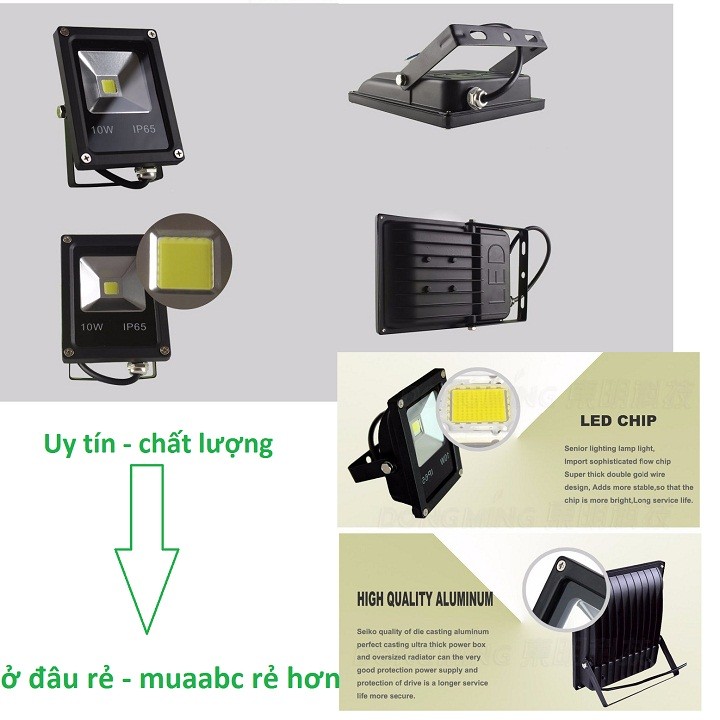 Đèn Pha 50w Chip Led Thế Hệ Mới Siêu Sáng Ánh Sáng Trắng Giá Sập Sàn