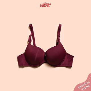 Áo bra nâng ngực Venus Charm VEA1 trơn có gọng mút dày tạo khe