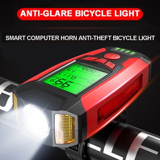 Đồng hồ đo tốc độ xe đạp kèm đèn led kỹ thuật số chống thấm nước tiện dụng