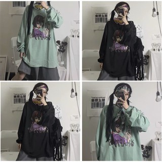 Áo thun dài tay form rộng unisex | Áo thun in hình anime - Nhận mai áo lớp, áo nhóm - 30092020650