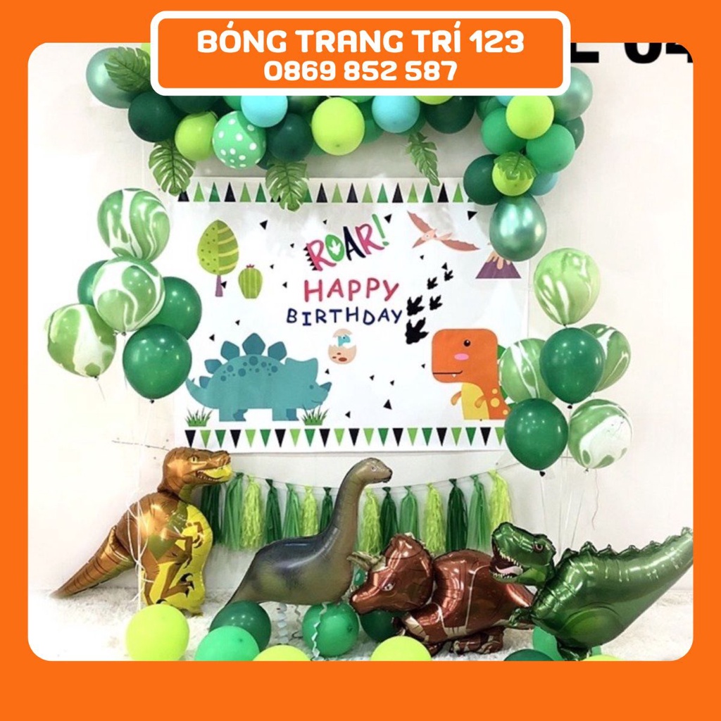 Set Bóng Trang Trí Chủ Đề Khủng Long