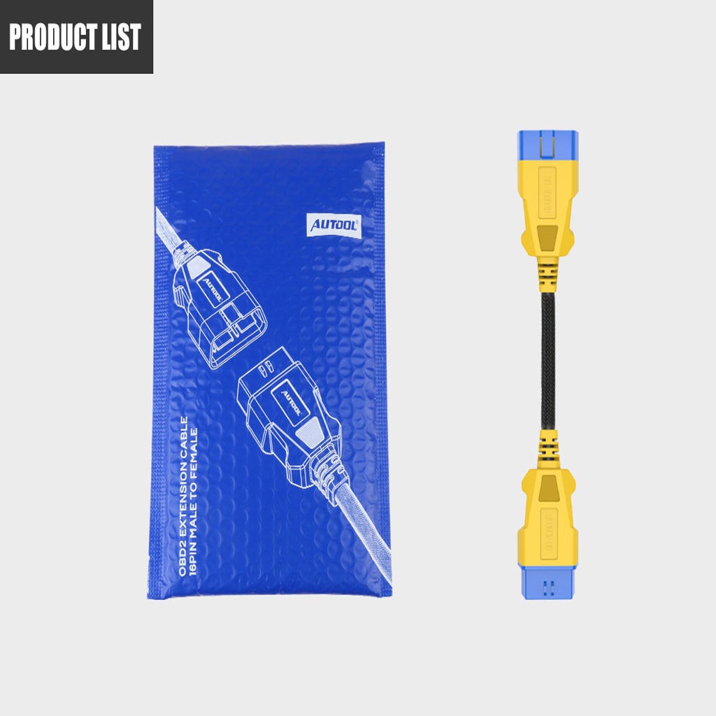 Dây Cáp Chẩn Đoán Lỗi Ô Tô AUTOOL Obd2 Dài 20 / 36 / 100 / 150cm