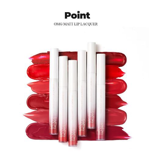 Son Kem Lì Mịn Mượt, Nhẹ Môi B.O.M OMG Matt Lip Lacquer 4g