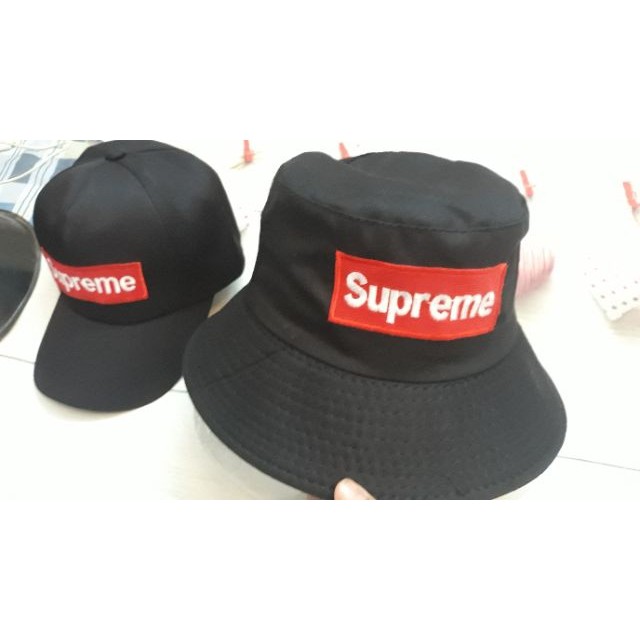 2 Mũ supreme hàng hot: 1 bucket+ 1 lưỡi trai