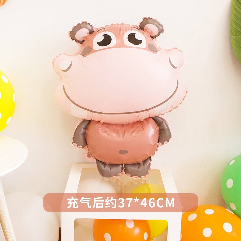 set 4 bóng động vật kèm bơm bóng