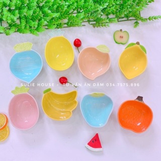 Bát sứ hoa quả size nhỡ cho bé ăn dặm