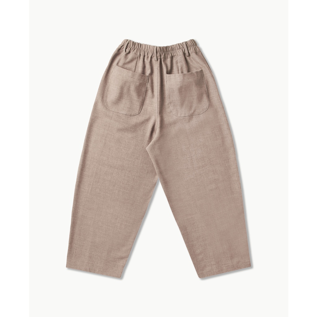 Quần tây ống rộng, form lửng, vải dày