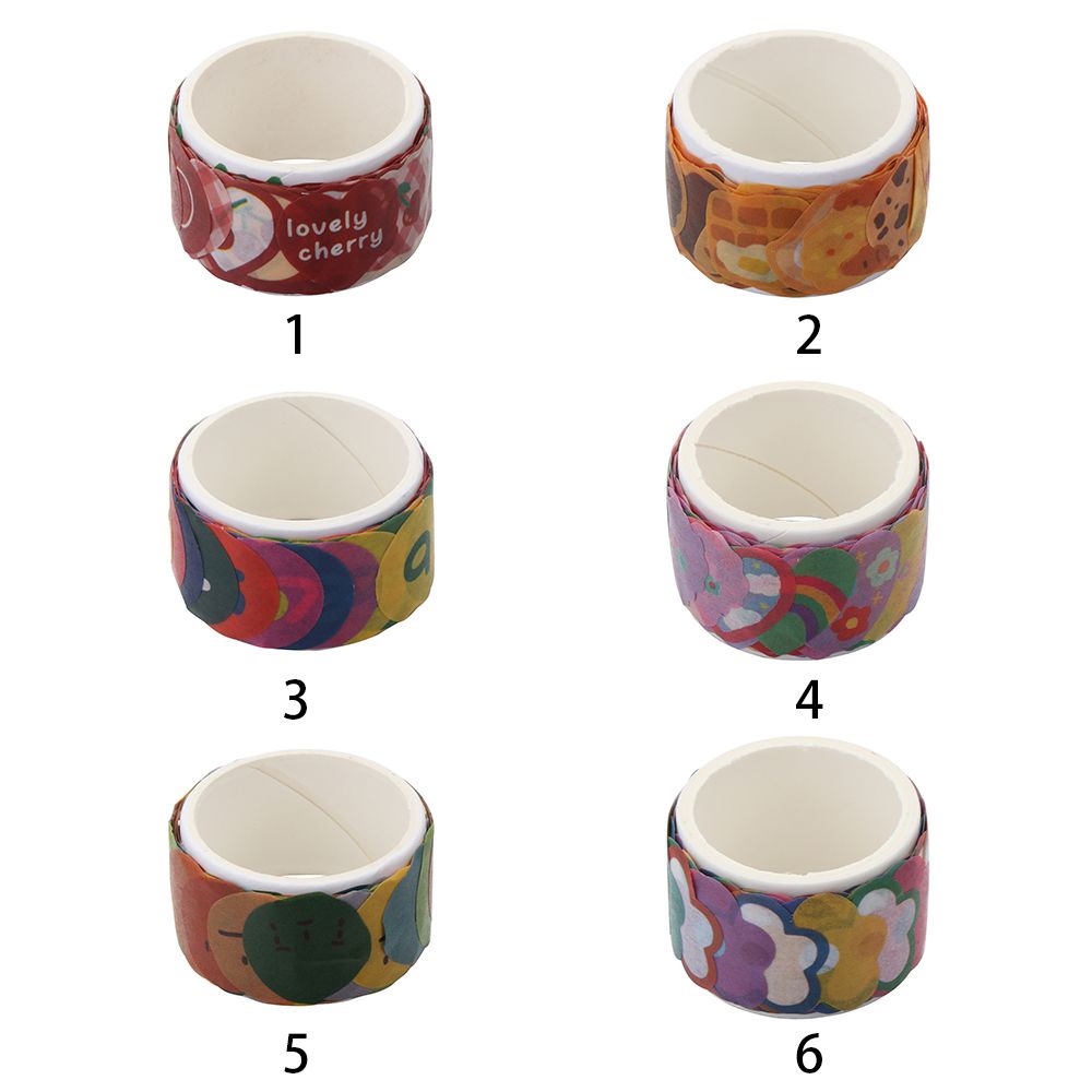 Set 100 Cuộn Băng Keo Giấy In Chữ Số Dễ Thương Dùng Để Trang Trí Đồ Thủ Công