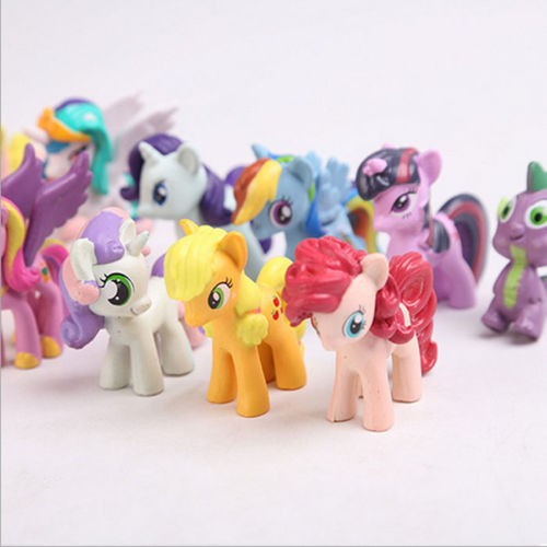Bộ 12 tượng thú nhựa Phim hoạt hình "My Little Pony"