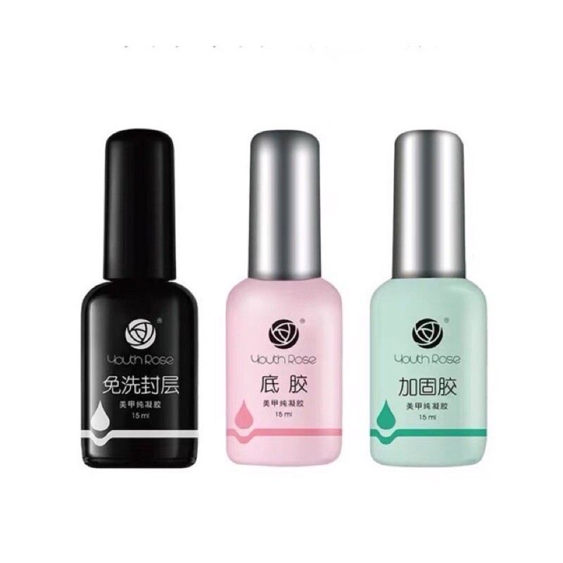 BASE TOP CỨNG MÓNG HOA HỒNG HAY CÒN GOI LÀ LIÊN KÉT VÀ BÓNG YOUTH ROSE CHUYÊN  DỤNG CHO DÂN LÀM MÓNG NAILSTORE