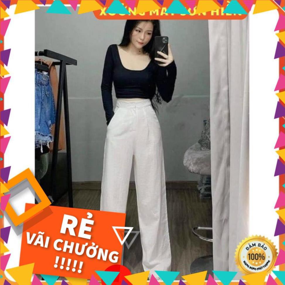 Freeship - Bán lấy tương tác thôi ạ  Quần đũi suông ống rộng dài 100cm Quần culottes Xưởng may  Lâm Anh MSD100