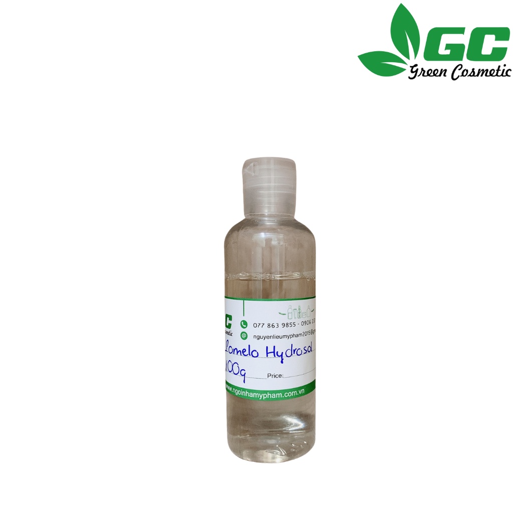 Nước cất Bưởi - Pomelo Hydrosol 100% - Nước chưng cất - nguyên liệu mỹ phẩm - Greencosmetic 50mL/100mL