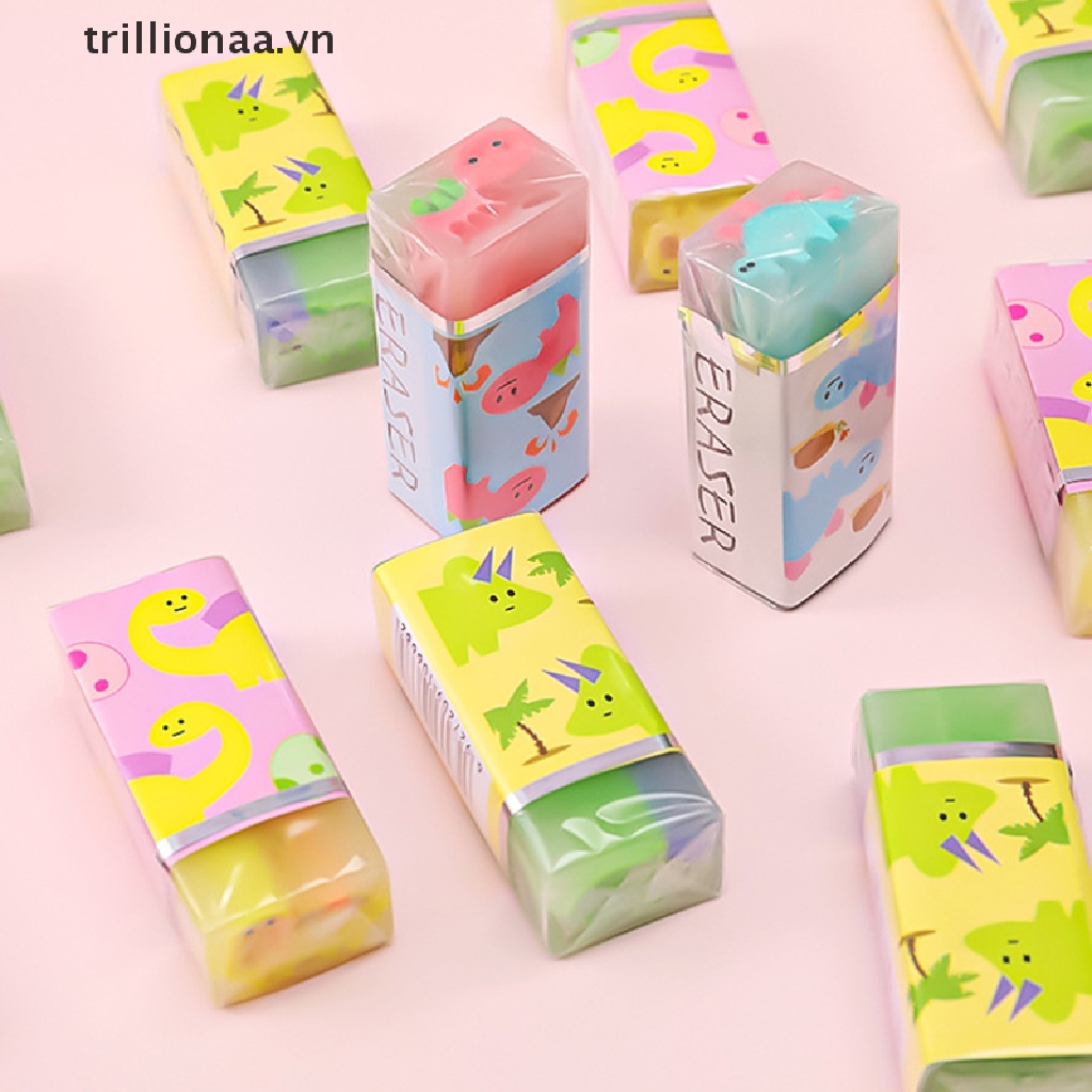 Set 2 Cục Tẩy 4B Hình Khủng Long Dễ Thương