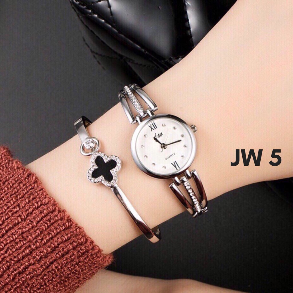 Đồng hồ nữ dây hợp kim thời trang JW QUARTZ chất lượng cao