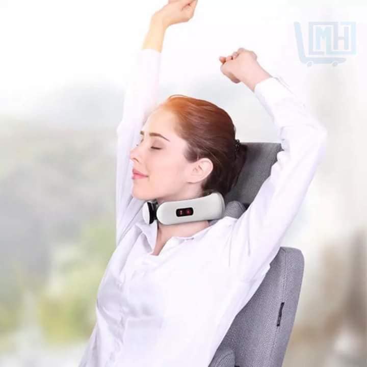 Máy Massage Điện Xung Cổ Vai Gáy 3D Thế Hệ Mới - GIảm Đau Nhức Cổ Vai Gáy