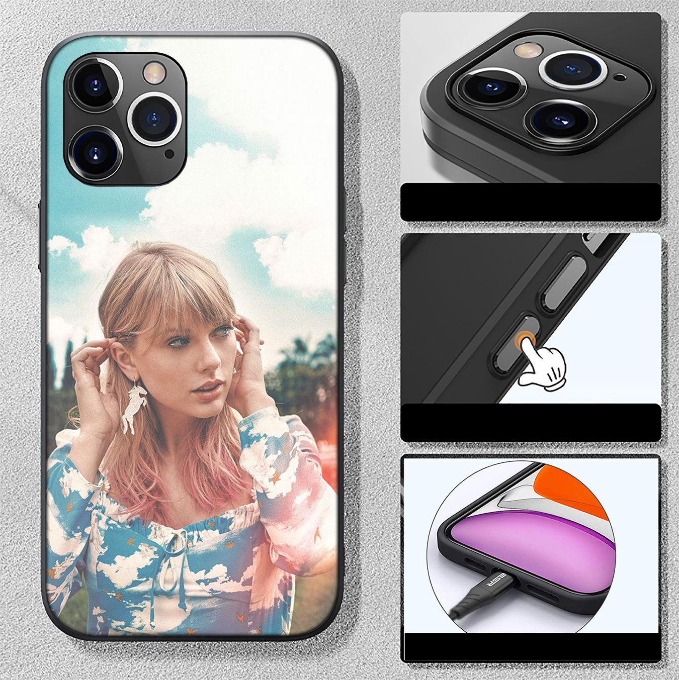 Ốp Điện Thoại Silicon Mềm Hình Taylor Swift K186 Cho Vivo V5 Lite V7 Plus V5s Y67 Y75 Y79 Y66 V9 Y85 Y89 X50 Pro Y20 Y11 Y53