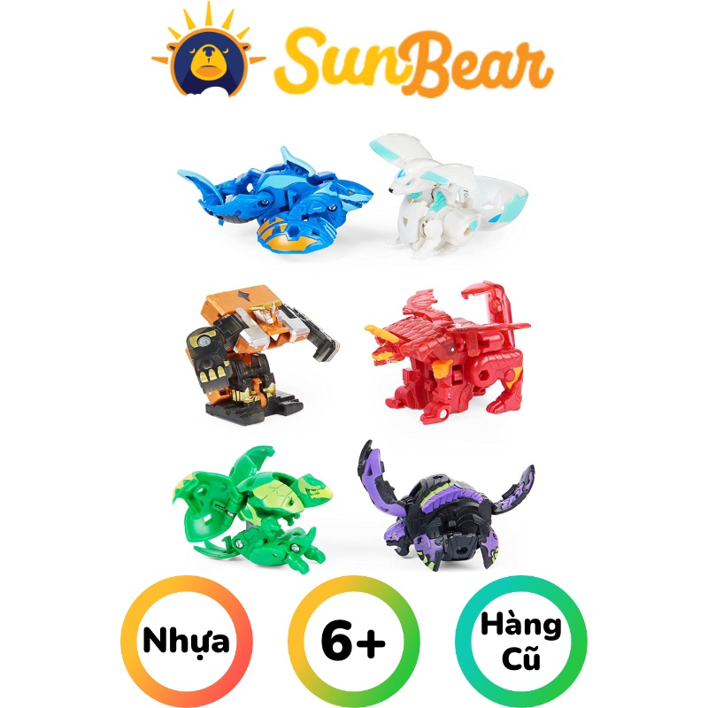 Đồ chơi mô hình Bakugan chính hãng 2nd - Sun Bear