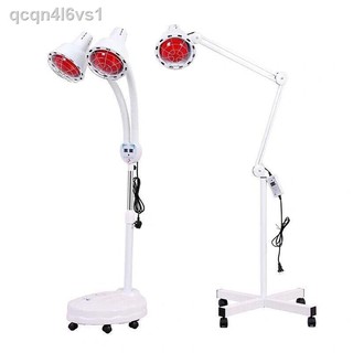 (Giá Hủy Diệt)Đèn hồng ngoại vật lý trị liệu, sưởi điện gia đình bóng đỏ ấm, 2 đầu, đèn gấp khúc