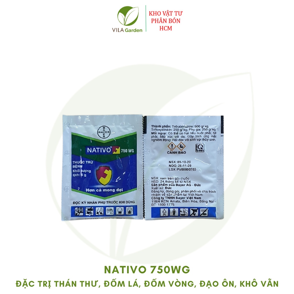 Thuốc trừ bệnh NATIVO 750WG (6g)