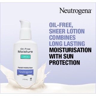 Kem dưỡng Neutrogena Oil-Free Moisture Sensitive Skin dành cho da nhạy cảm 118ml