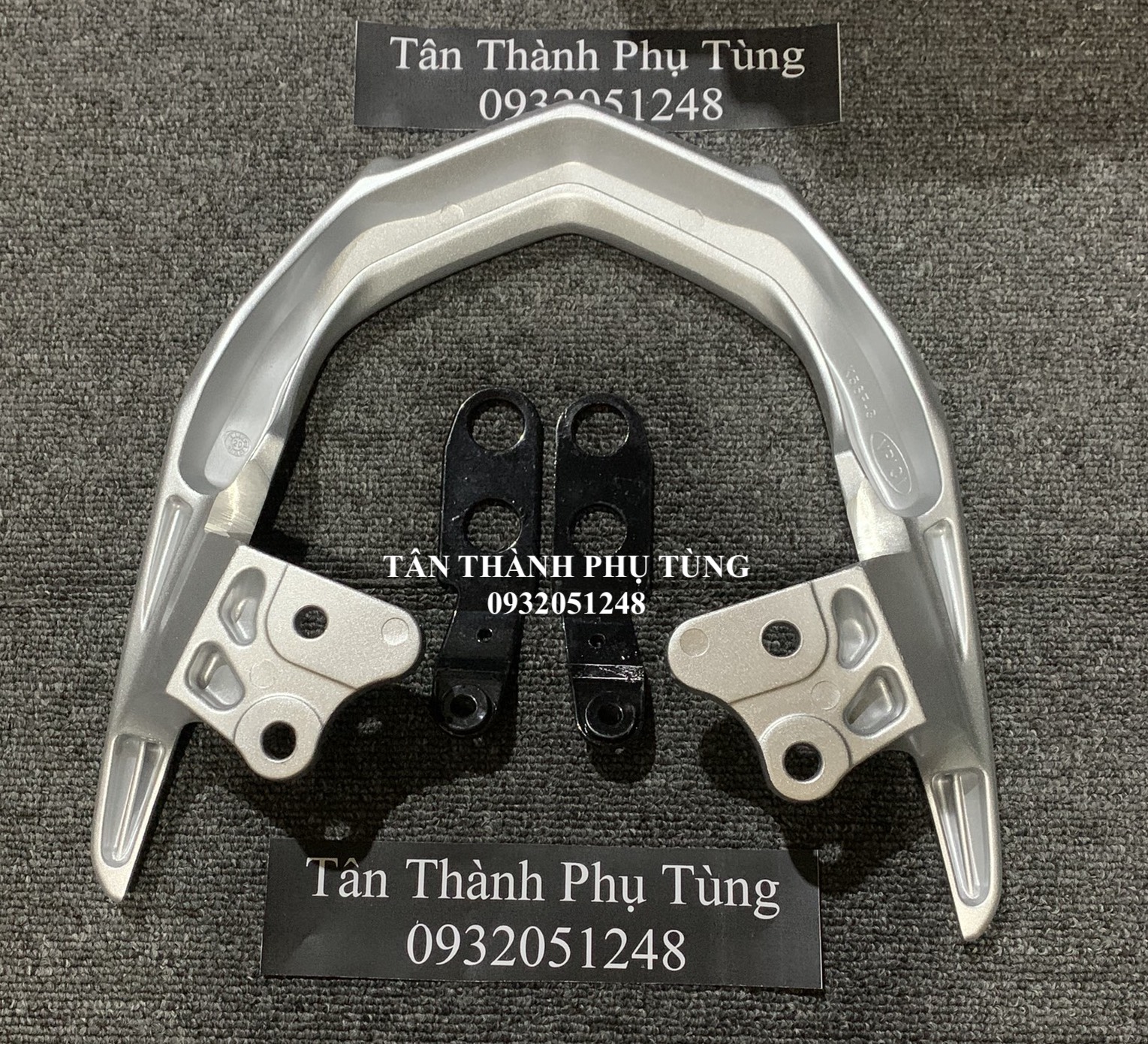 Cảng sau Winner V1 zin gắn Winner X kèm bass (đã cắt sẵn) - màu BẠC (Tân Thành PT)