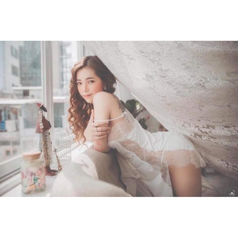 Váy ngủ chất thun lạnh ôm sát ngươi slim sexy lingerie mã VN625