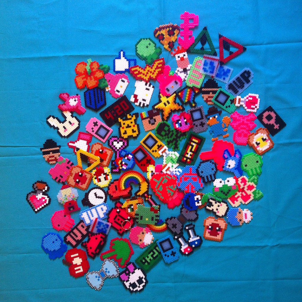 [Bảng màu 3] 1000 Hạt Perler beads 5MM - Hạt nhựa đồ chơi 5mm , Hama Beads, Tranh Pixel