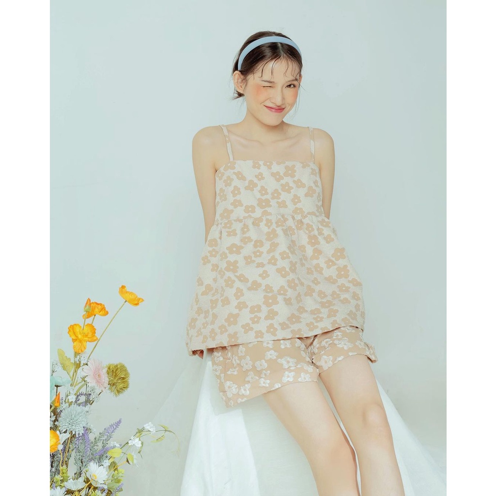 Quần đùi kiểu hoạ tiết Flower Drop shorts SODA POP