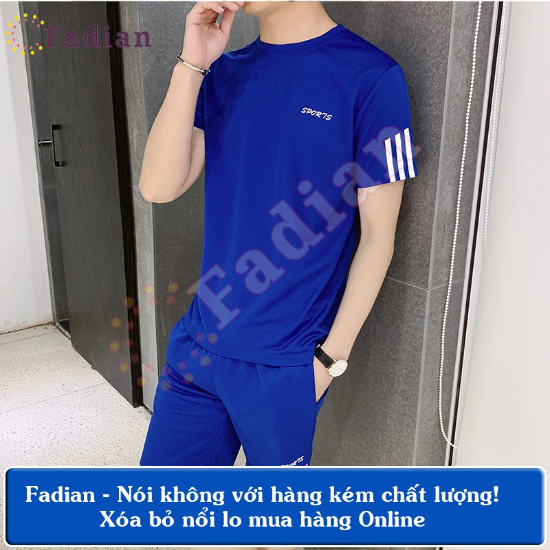 Set đồ bộ nam nữ mặc nhà, bộ quần áo thể thao tay ngắn SPORT phối sọc thời trang phong cách Ulzzang Unisex (mẫu mới)