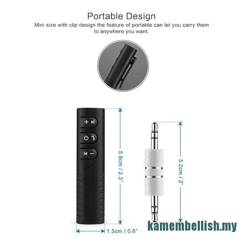 (Mới) Bộ thu tín hiệu âm thanh Bluetooth Mini không dây 3.5mm cho xe hơi | BigBuy360 - bigbuy360.vn