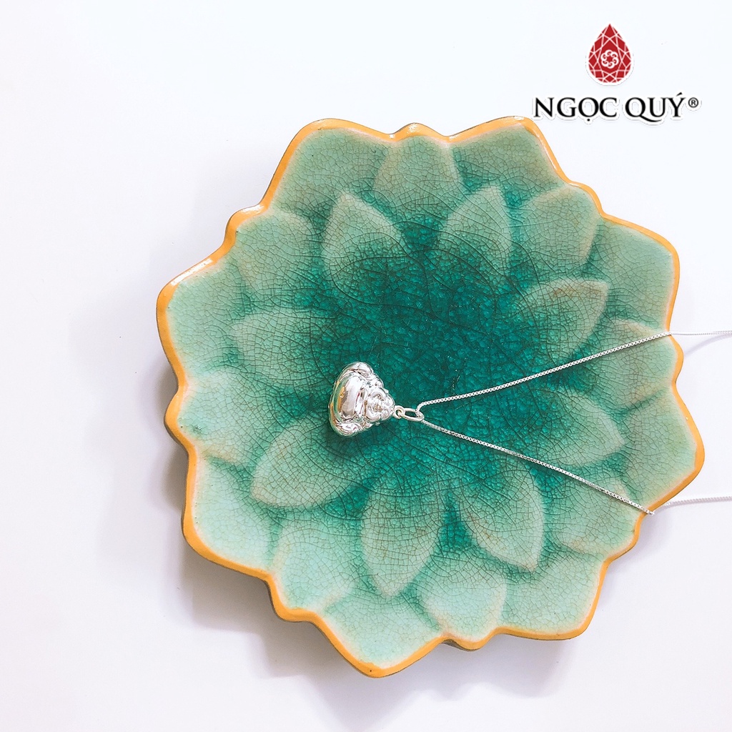 Dây chuyền bạc mặt phật di lặc - Ngọc Quý