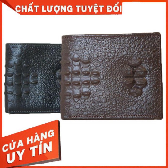 Ví Nam Thời Trang Vân Cá Sấu Da Bò 100% Chính Hãng Siêu Bền Đẹp - Dells Store chính hãng chính hãng