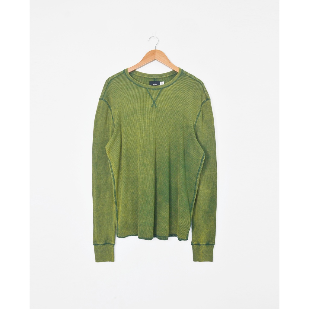 Áo Waffle tay dài màu Wash BDG chính hãng