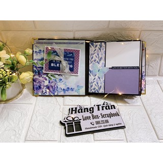 Album ảnh mini màu tím mộng mơ