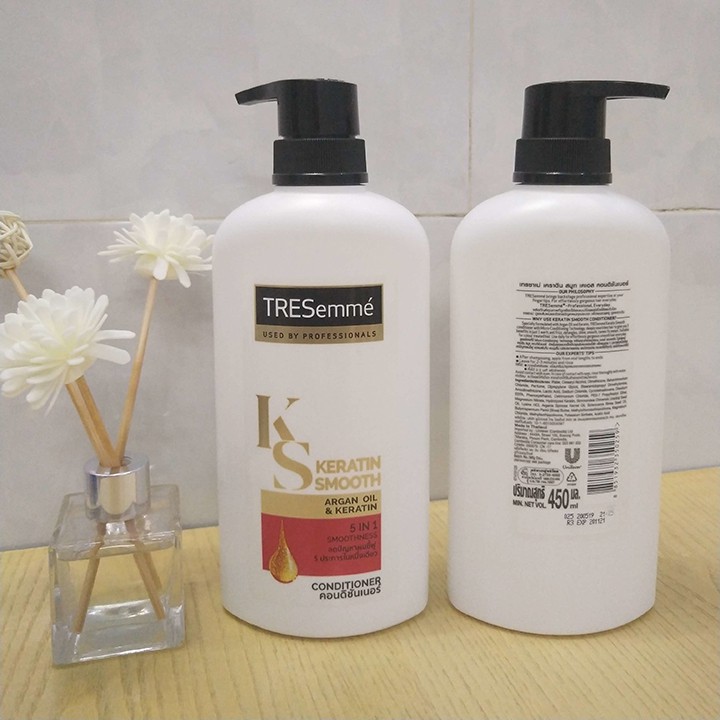 [COMBO] 2 Chai Dầu Gội & Dầu Xả Tresemme KERATIN SMOOTH 450ml