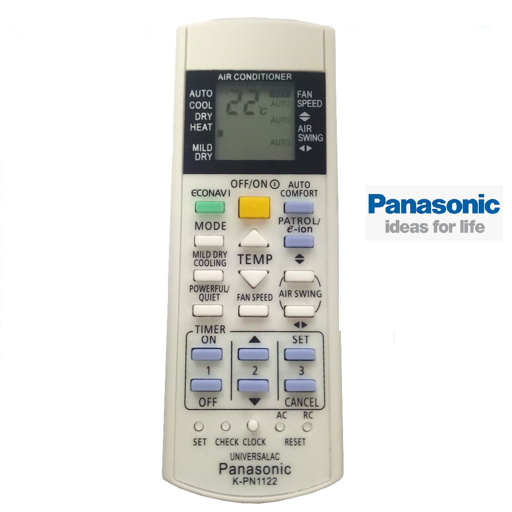 máy lạnh PANASONIC K-PN1122 - TẶNG KÈM PIN -Remote Điều khiển điều hòa PANASONIC K-PN1122