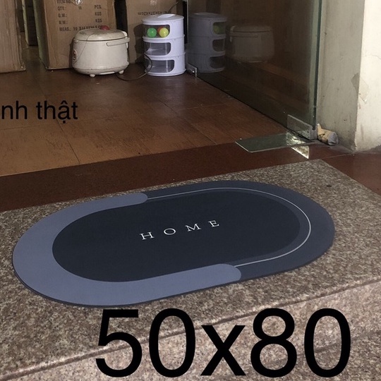 Thảm Hút Nước Siêu Thấm - Thảm Lau Chân Siêu Mềm Siêu Dày, Siêu Thấm Nước Chất Liệu Chống Trượt