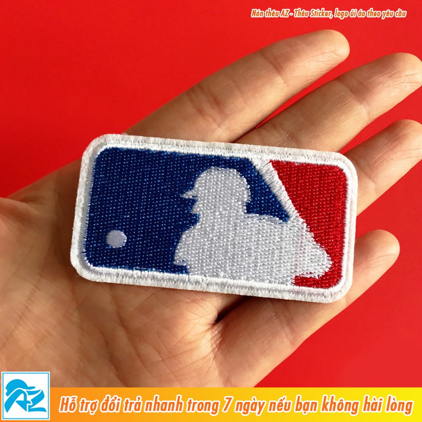 Patch ủi thêu logo bóng chày MLB và bóng rổ NBA - Sticker Logo S131